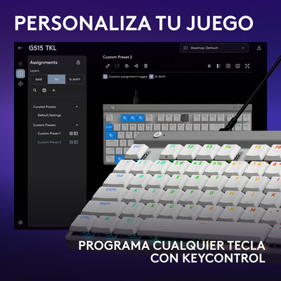 Teclado Logitech G G515 TKL con cable DEMO - Achorao