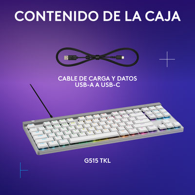 Teclado Logitech G G515 TKL con cable DEMO - Achorao
