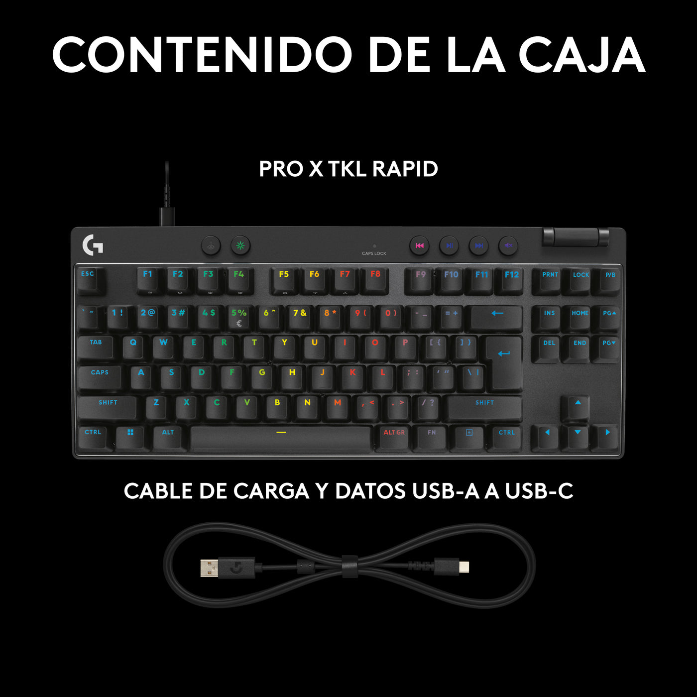 Teclado Logitech PRO X TKL RAPÌD ANÁLOGO MAGNÉTICO - LIGHTSYNC RGB - Achorao