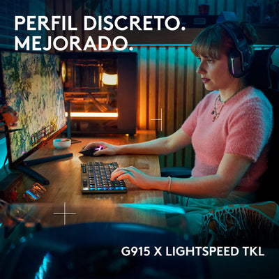 Teclado de Juego Inalámbrico Logitech G G915 X LIGHTSPEED TKL - Achorao