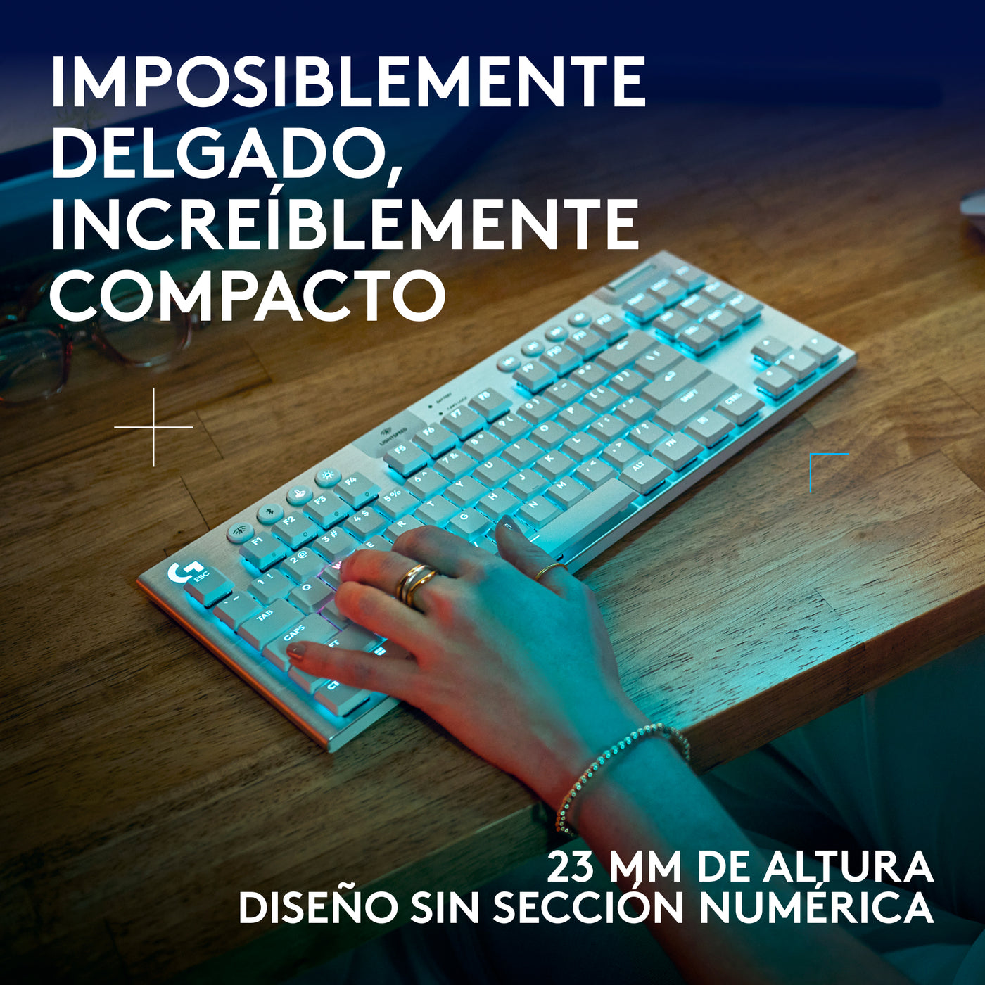 Teclado de Juego Inalámbrico Logitech G G915 X LIGHTSPEED TKL - Achorao