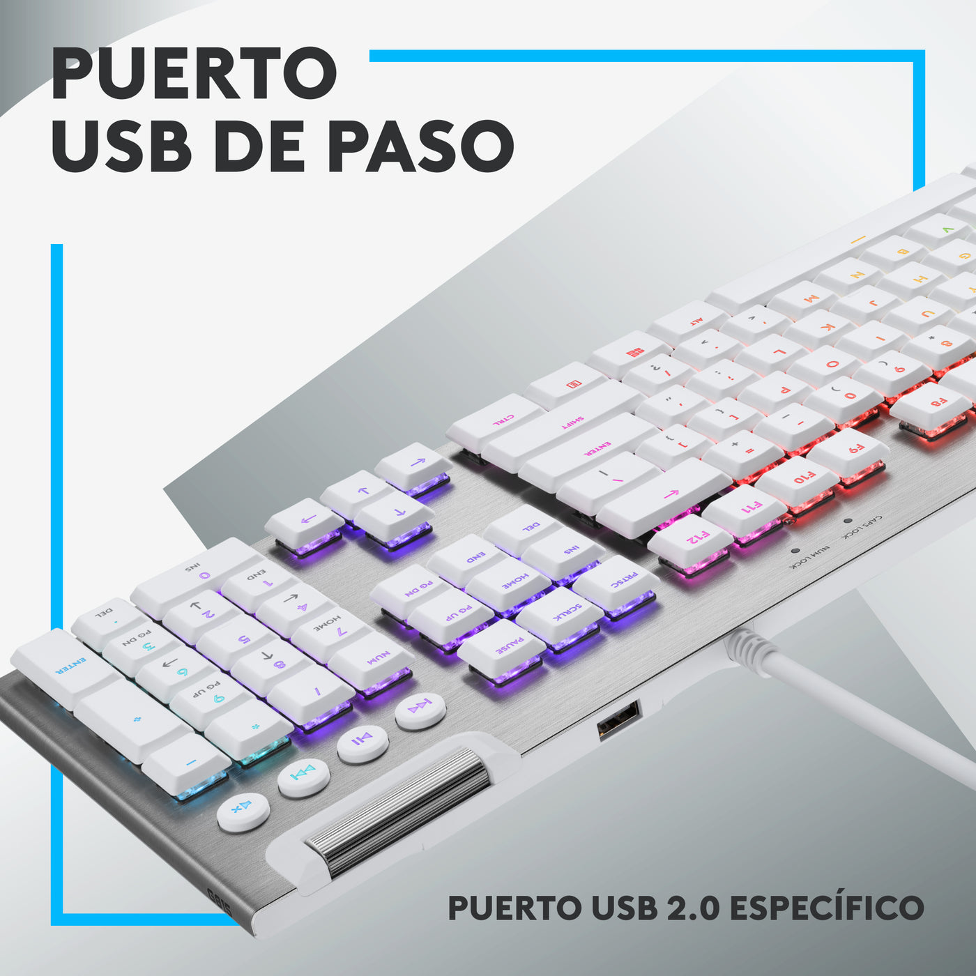 Teclado Gamer Logitech G815 G-Keys Alto Performance RGB(P163B) - Achorao