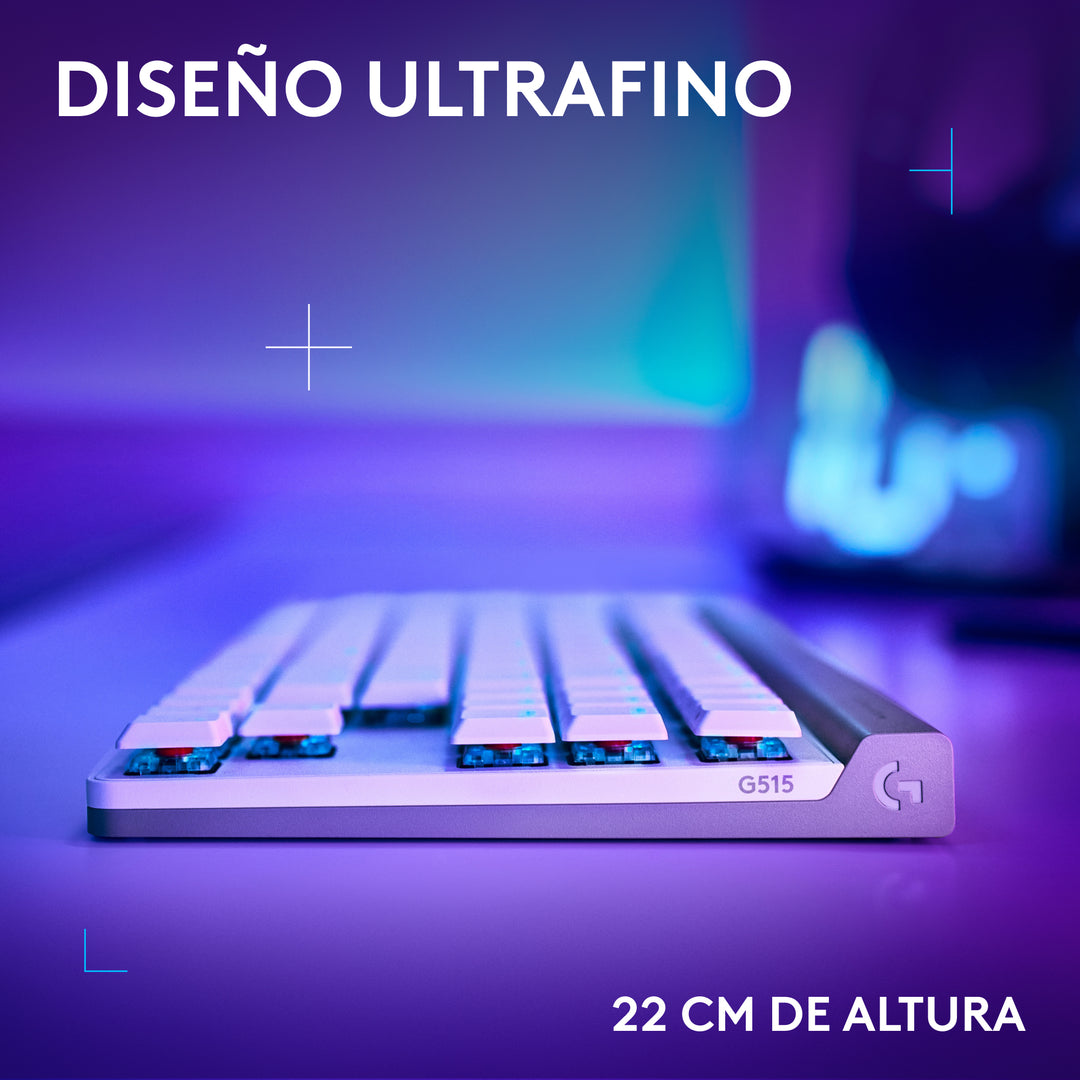 Teclado Logitech G G515 TKL lightspeed/BT lightsync RGB - Achorao