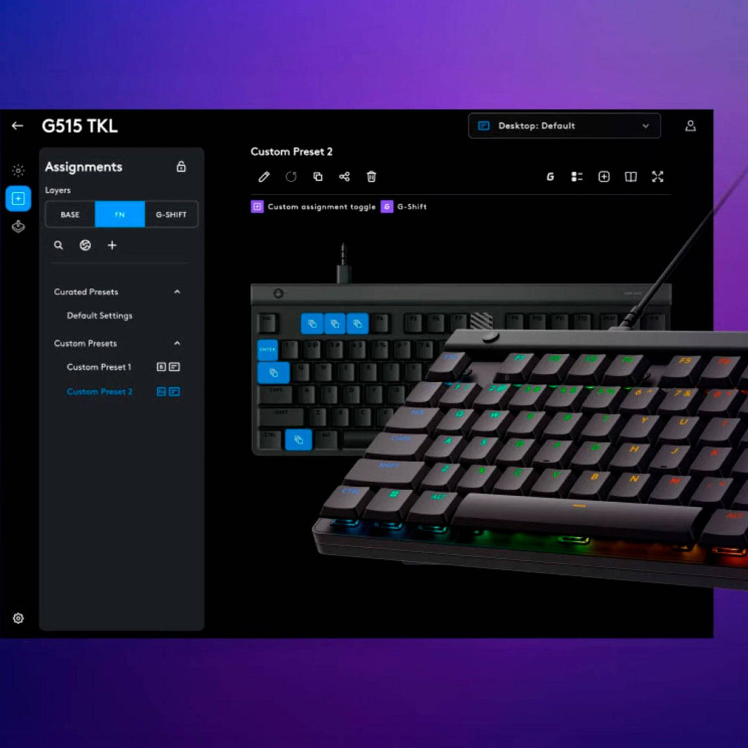 Teclado Logitech G G515 TKL versión cableado - Achorao