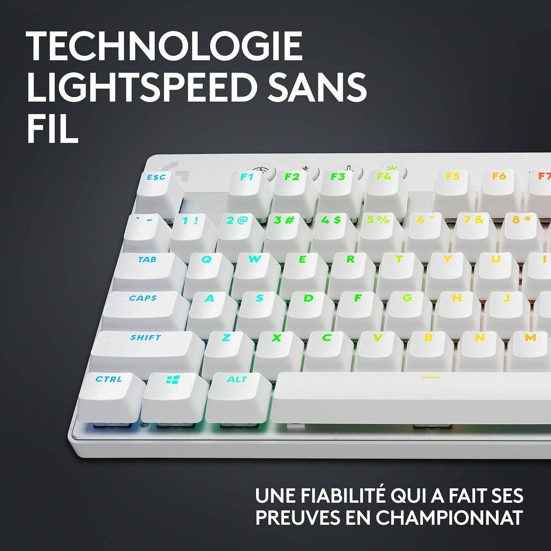 Teclado Logitech G Pro X TKL Inalámbrico / USB Tactile Switches (GX Brown) - Achorao