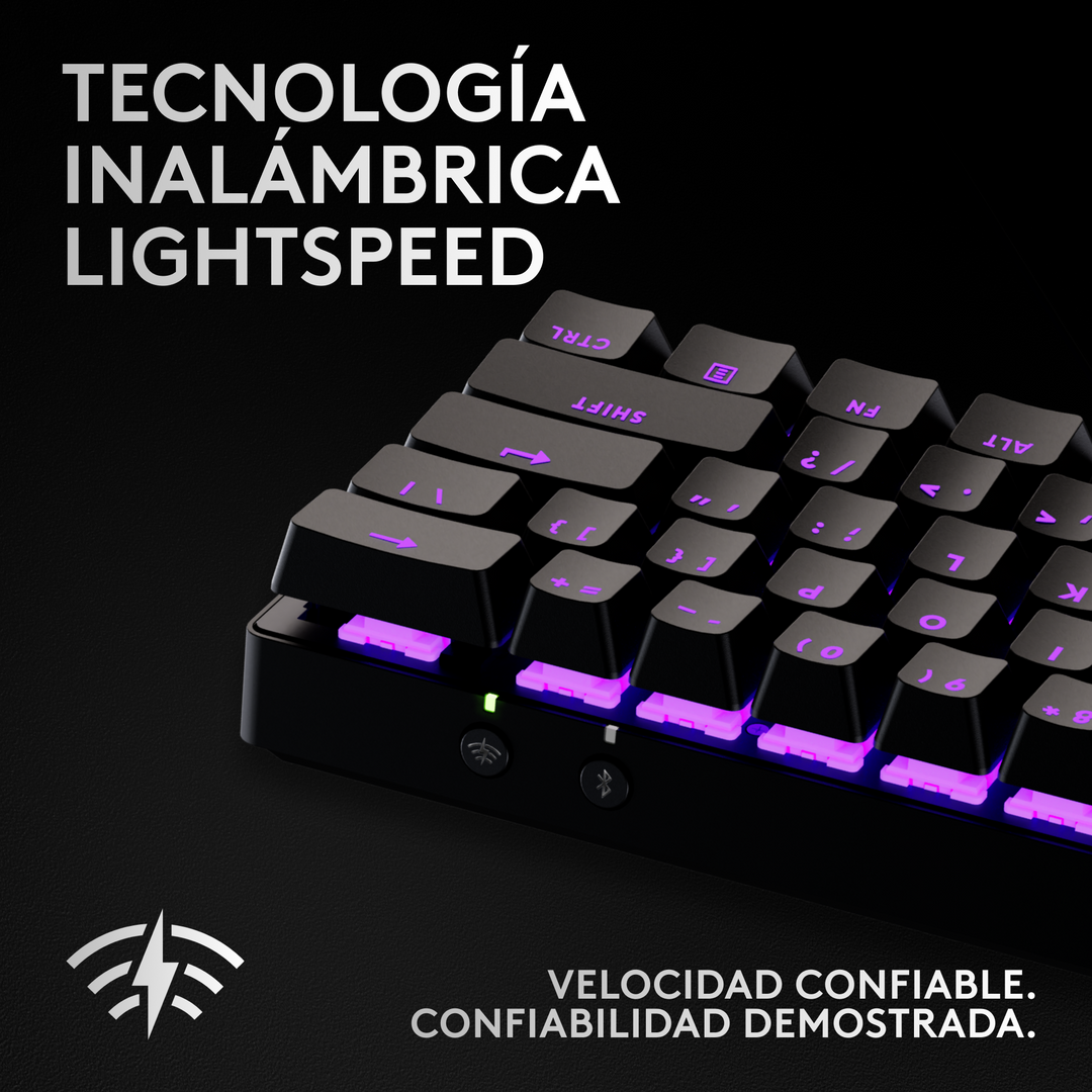 Teclado mecánico Gamer Logitech PRO X 60 - RGB Switches ópticos - Achorao