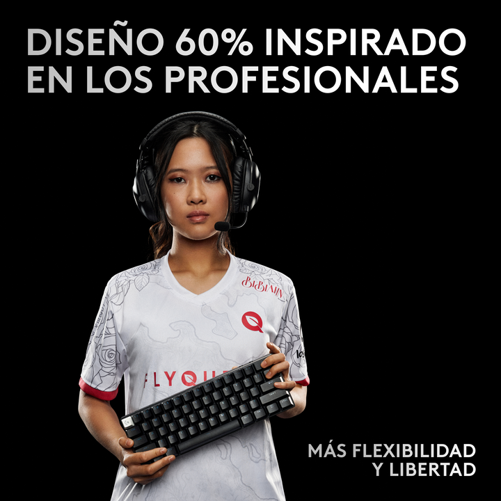 Teclado mecánico Gamer Logitech PRO X 60 - RGB Switches ópticos - Achorao
