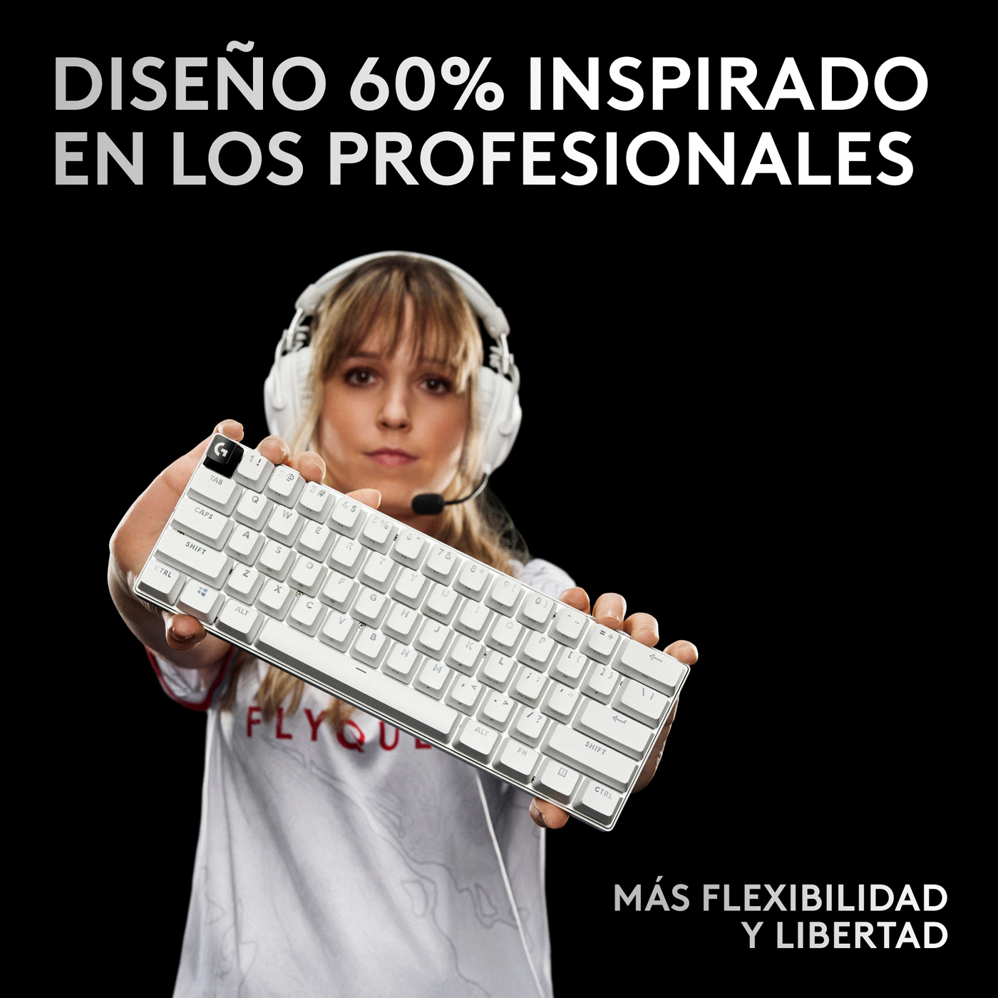 Teclado mecánico Gamer Logitech PRO X 60 - RGB Switches ópticos - Achorao