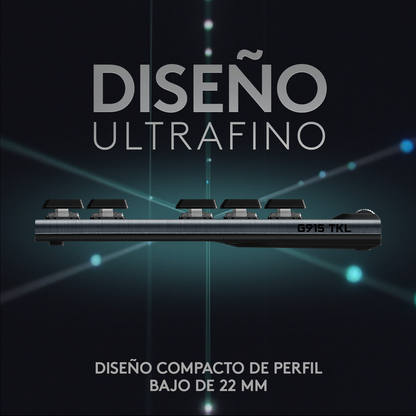 Teclado US Gamer Logitech G915 TKL Lightspeed Portable - Achorao