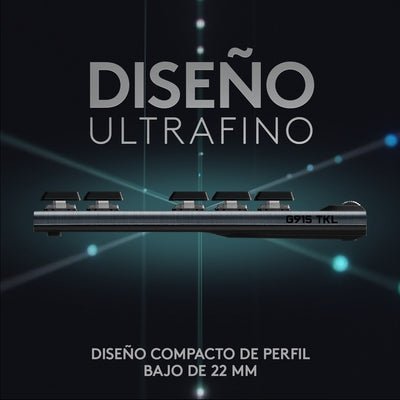 Teclado US Gamer Logitech G915 TKL Lightspeed Portable - Achorao