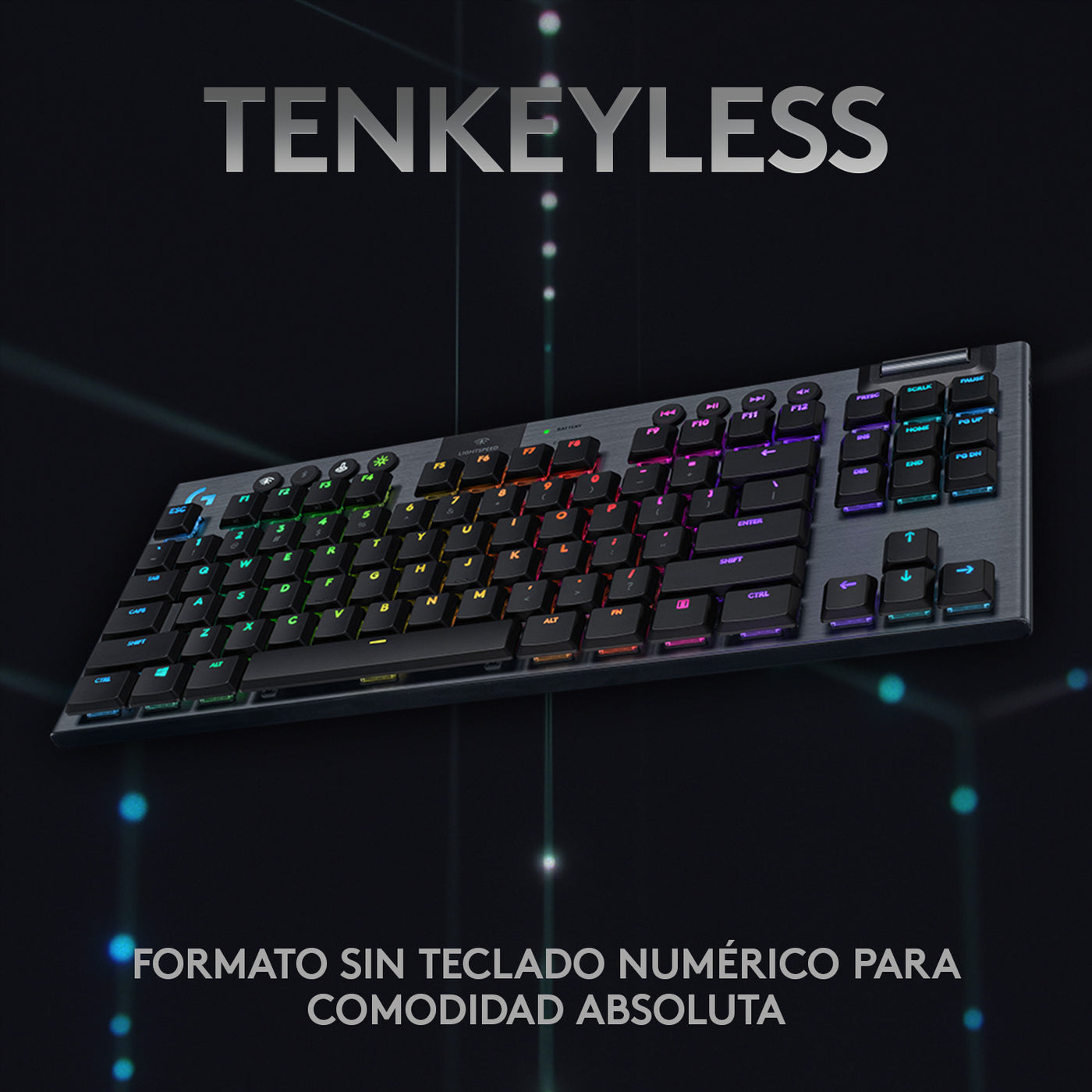 Teclado US Gamer Logitech G915 TKL Lightspeed Portable - Achorao