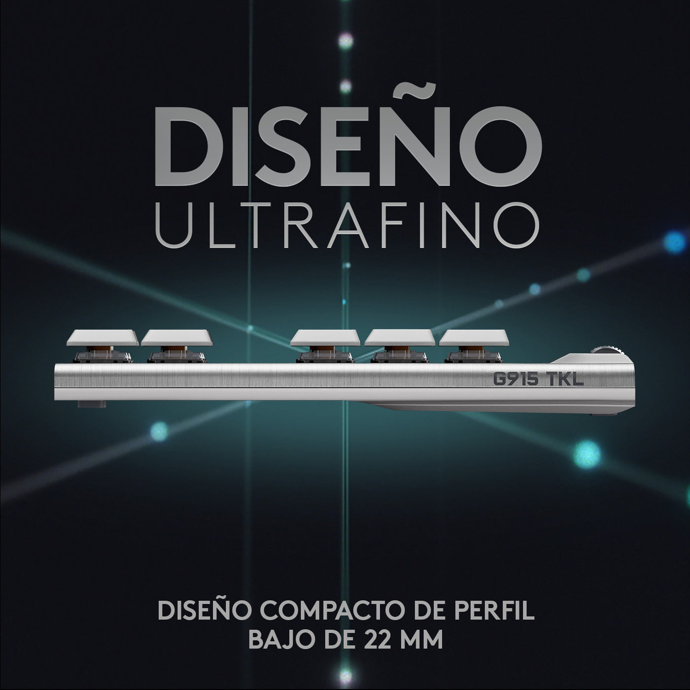 Teclado US Gamer Logitech G915 TKL Lightspeed Portable - Achorao