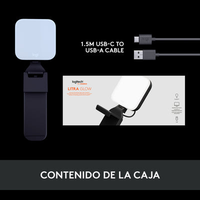 Luz Led Logitech Litra Glow para transmisión premium con TrueSoft - Achorao