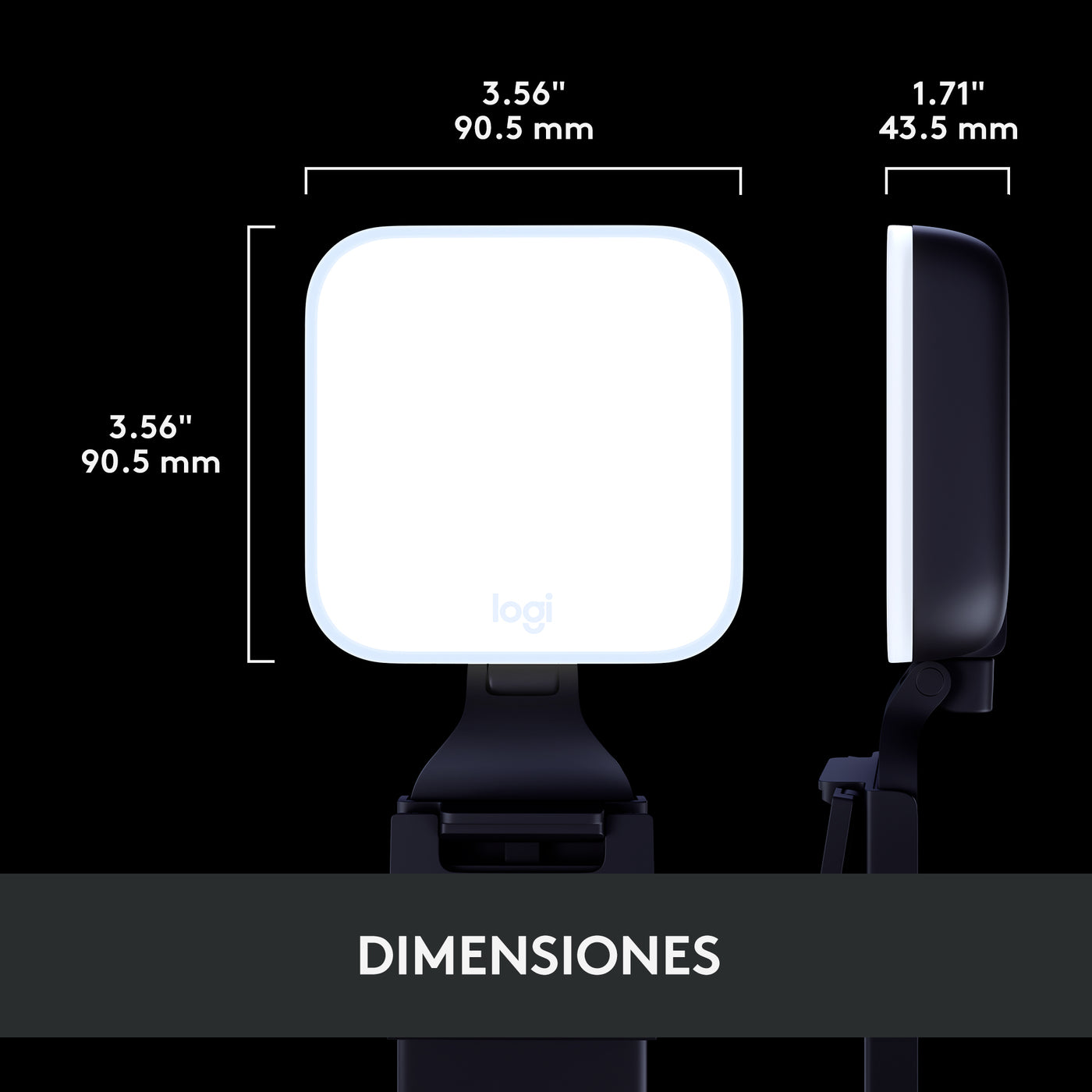 Luz Led Logitech Litra Glow para transmisión premium con TrueSoft - Achorao