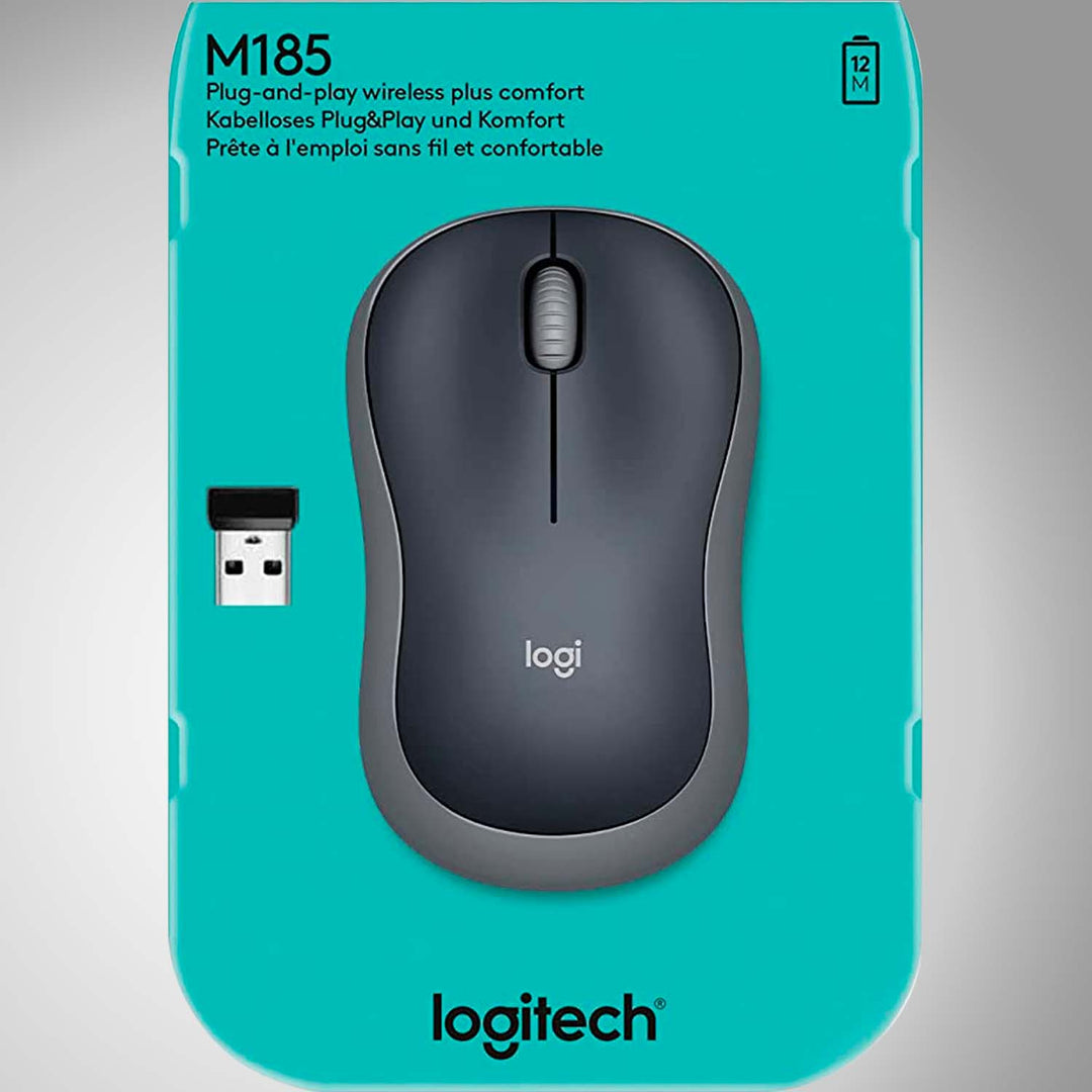 Mouse Logitech M185 Inalámbrico Portátil Plug and Play(P163B) - Achorao