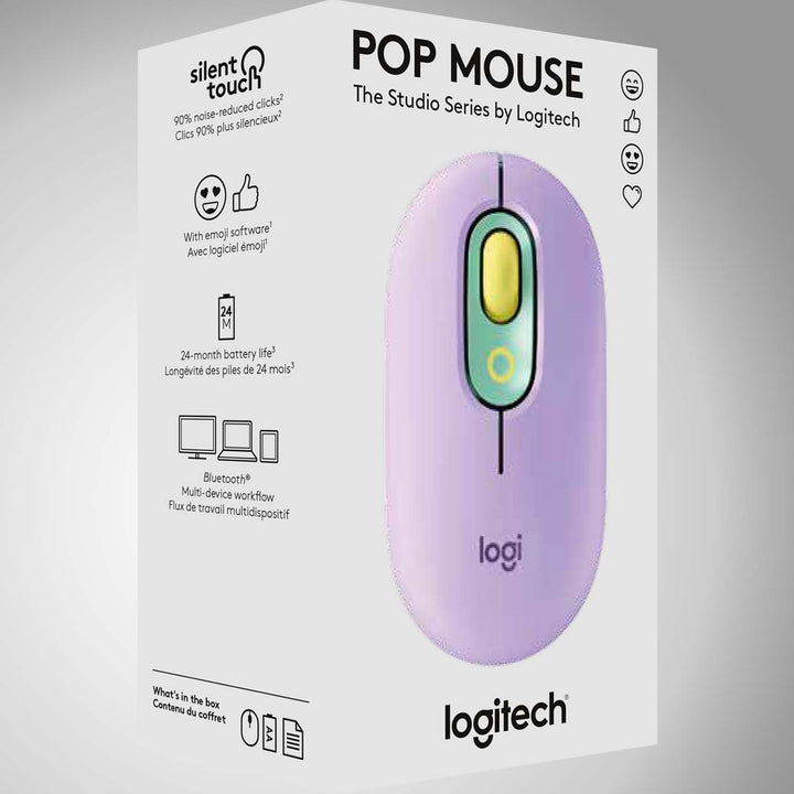 Mouse Logitech Pop Inalámbrico Bluetooth - Mac / Win - Achorao