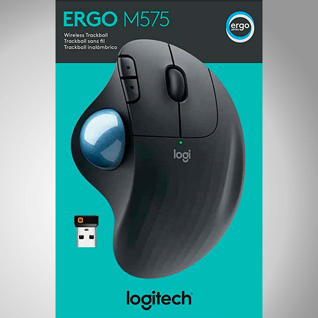Mouse Logitech Ergo M575 TrackBall Inalámbrico Bluetooth(P163B) - Achorao