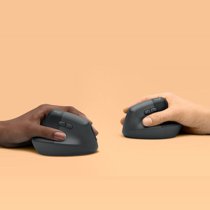 Mouse Logitech Lift Vertical Zurdo Wireless Oficina Cómodo - Achorao