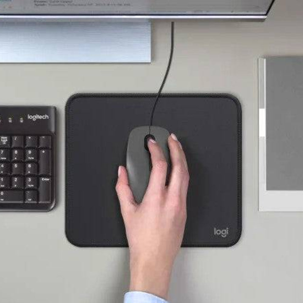 Mouse Logitech M90 Dark Midnight Oficina Cómodo USB(P163B) - Achorao