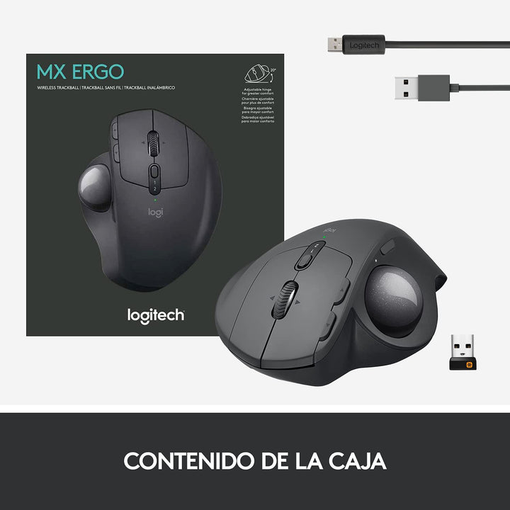 Mouse Logitech Mx Ergo Trackball Inalambrico Bluetooth Mac Windows - Achorao