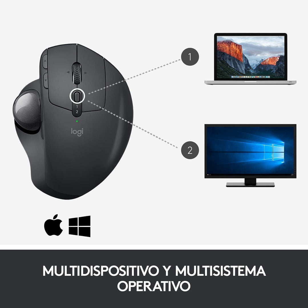 Mouse Logitech Mx Ergo Trackball Inalambrico Bluetooth Mac Windows - Achorao
