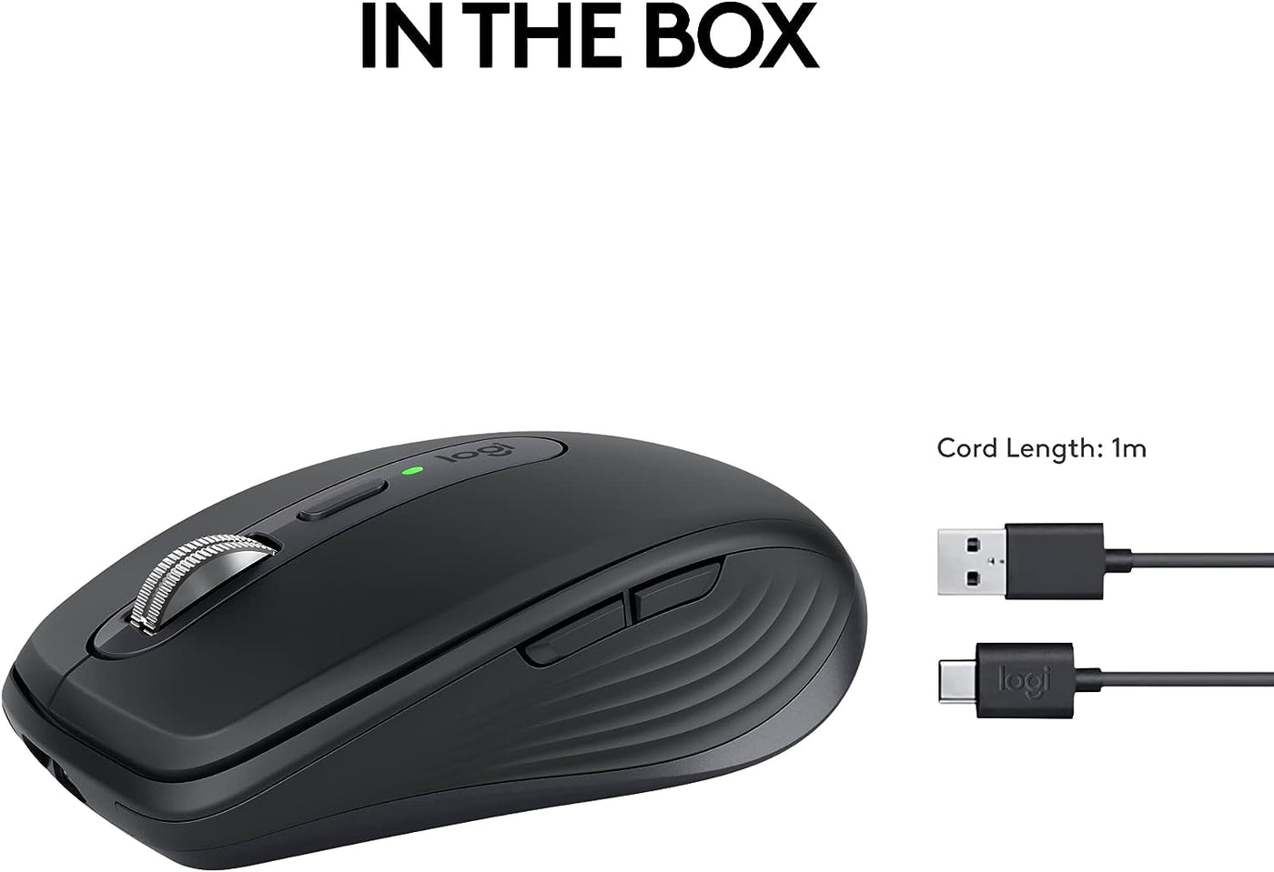 Mouse Logitech Mx Anywhere 3S inalámbrico seguimiento de 8K DPI clics silenciosos USB C PC Mac - Achorao