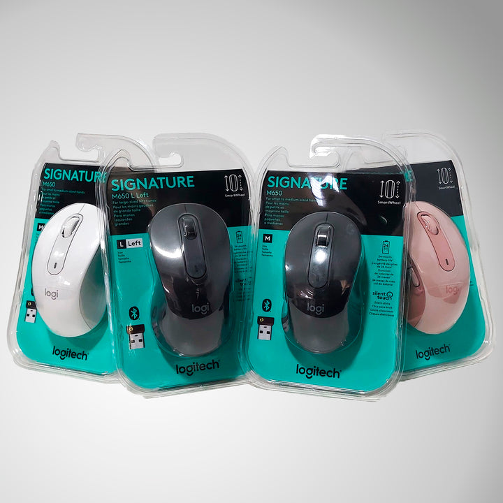 Mouse Logitech Signature M650 Inalámbrico Ambidiestro Bolt (P163B) - Achorao