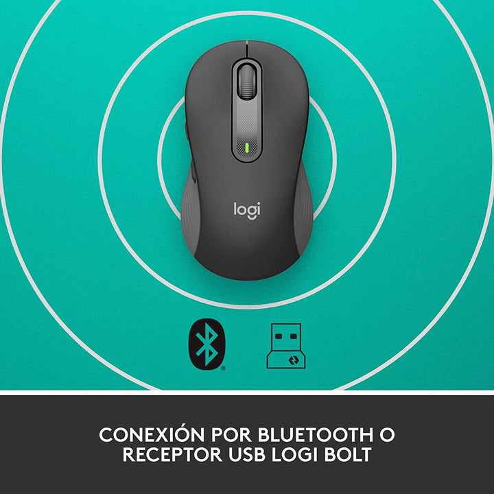 Mouse Logitech Signature M650 Inalámbrico Ambidiestro Bolt (P163B) - Achorao