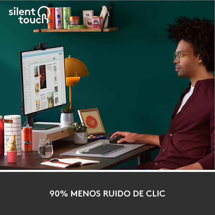 Mouse Logitech Signature M650 Inalámbrico Ambidiestro Bolt (P163B) - Achorao
