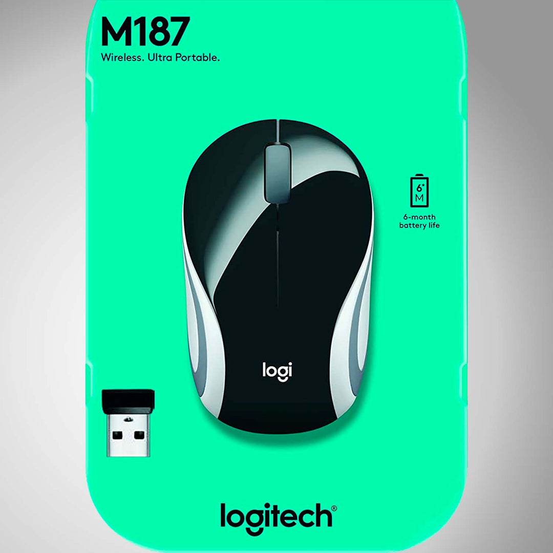 Mouse Logitech M187 Inalámbrico Ultra portátil Plug and Play(P163B) - Achorao