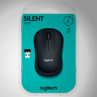 Mouse Logitech M220 Silent Wireless 90% Menos Ruido USB(P163B) - Achorao