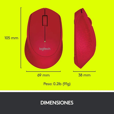 Mouse Logitech M280 Wireless Inalámbrico Ergonómico USB(P163B) - Achorao
