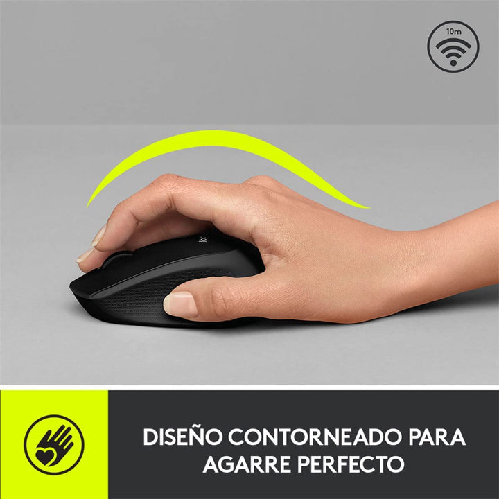 Mouse Logitech M280 Wireless Inalámbrico Ergonómico USB(P163B) - Achorao