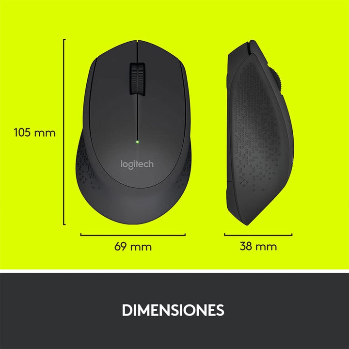 Mouse Logitech M280 Wireless Inalámbrico Ergonómico USB(P163B) - Achorao