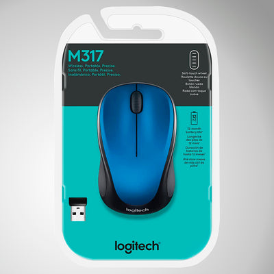 Mouse Logitech M317 Inalambrico Portable Usb Plug Play(P163B) - Achorao