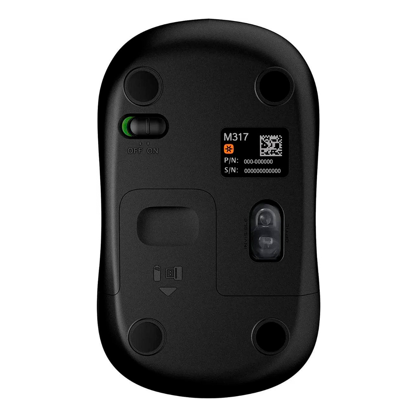 Mouse Logitech M317 Inalambrico Portable Usb Plug Play(P163B) - Achorao