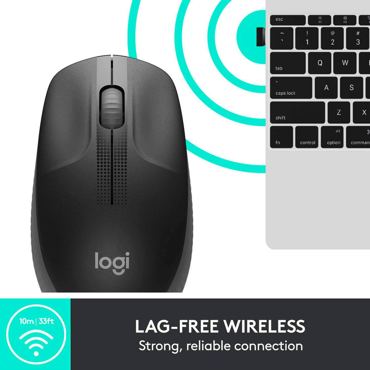 Mouse Logitech M190 Inalámbrico Ergonómico USB(P163B) - Achorao