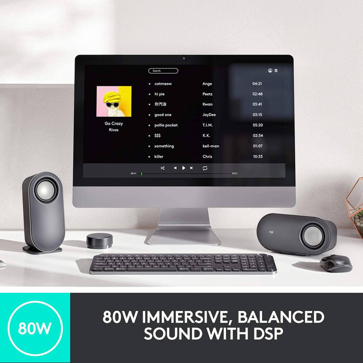 Parlantes Logitech Z407 USB Bluetooth c/ Sub Woofer - Achorao