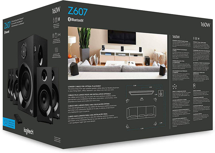 Parlantes Logitech Z607 / 6 parlantes / Sub Woofer Bluetooth - Achorao