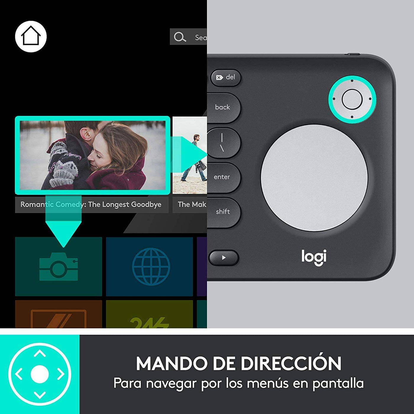 Teclado Logitech K600 Smart TV Inalámbrico USB Multimedia Touchpad - Achorao