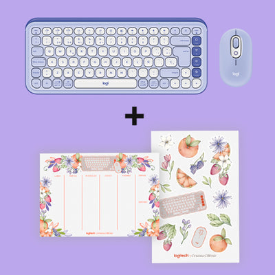 Teclado Logitech + Mouse Pop Icon Bluetooth - Achorao