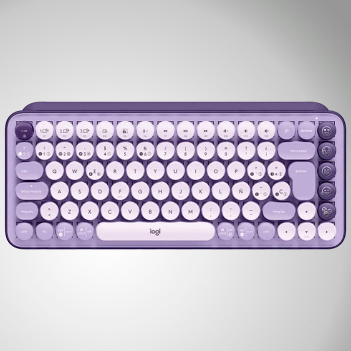 Teclado Mecánico Logitech POP Keys c/ emojis Blast USB Mac Windows - Achorao