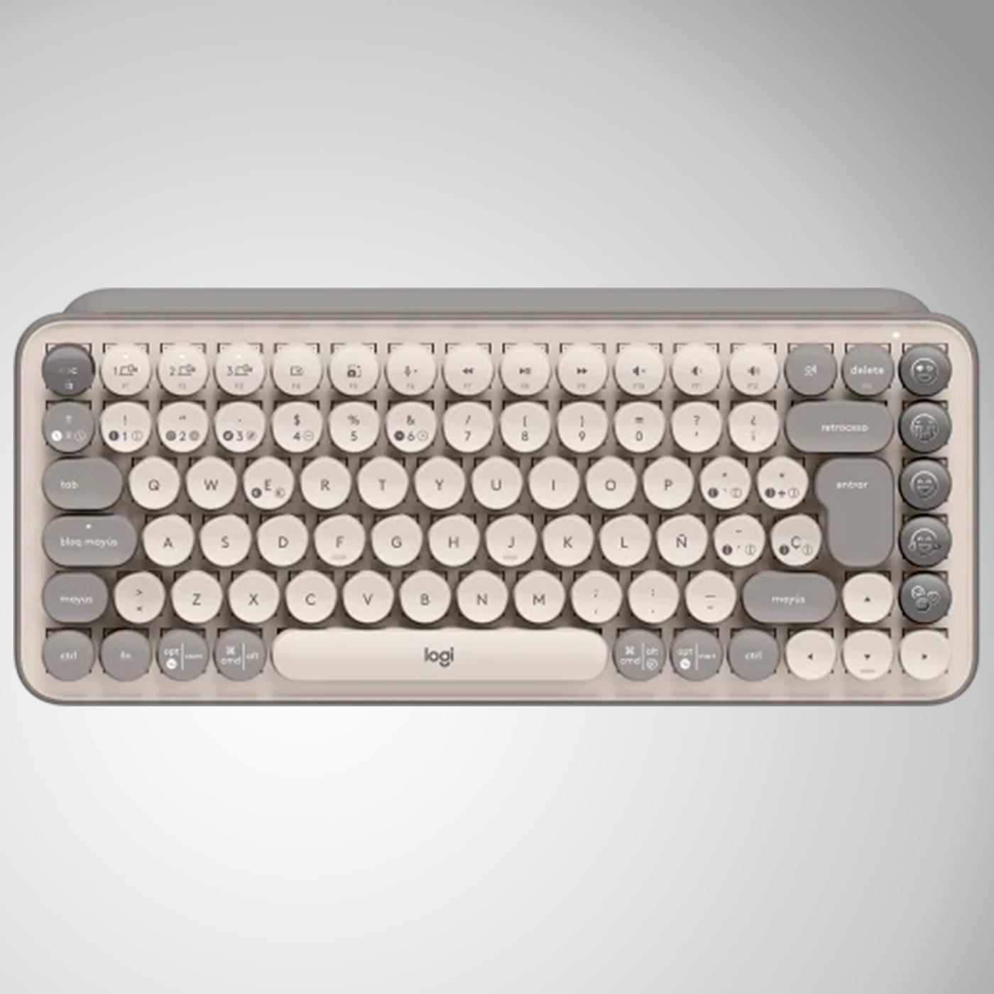 Teclado Mecánico Logitech POP Keys c/ emojis Blast USB Mac Windows - Achorao