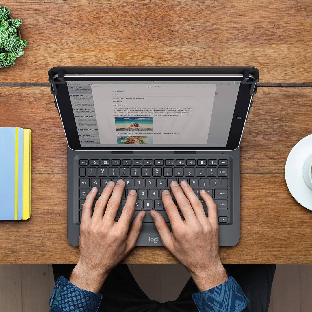 DEMO Logitech Universal Folio - Funda con Teclado Inalámbrico - Achorao