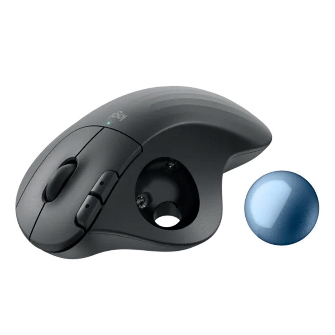 Mouse Logitech M575S, trackball inalámbrico silencioso, wireless bolt/bluetooth USB-A BLACK - Achorao