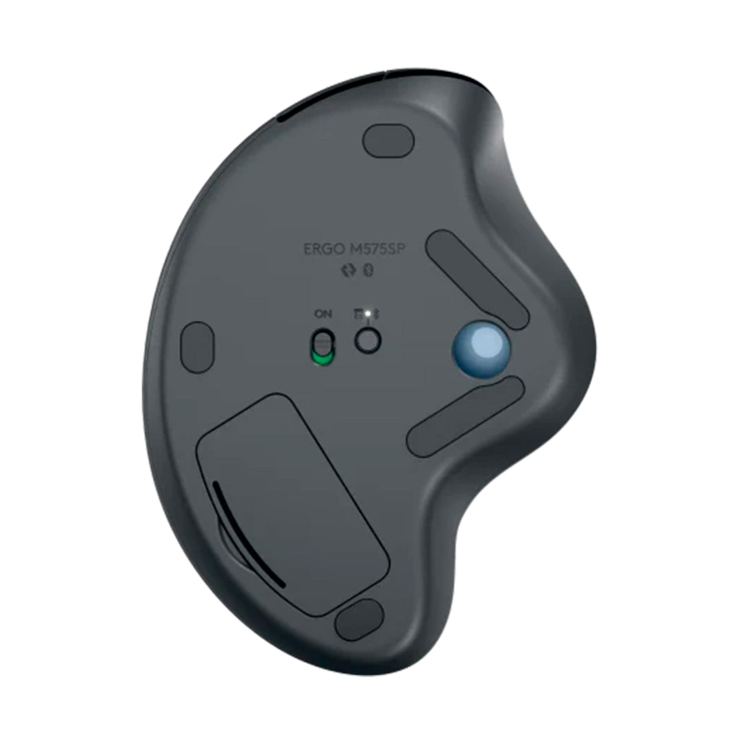 Mouse Logitech M575S, trackball inalámbrico silencioso, wireless bolt/bluetooth USB-A BLACK - Achorao