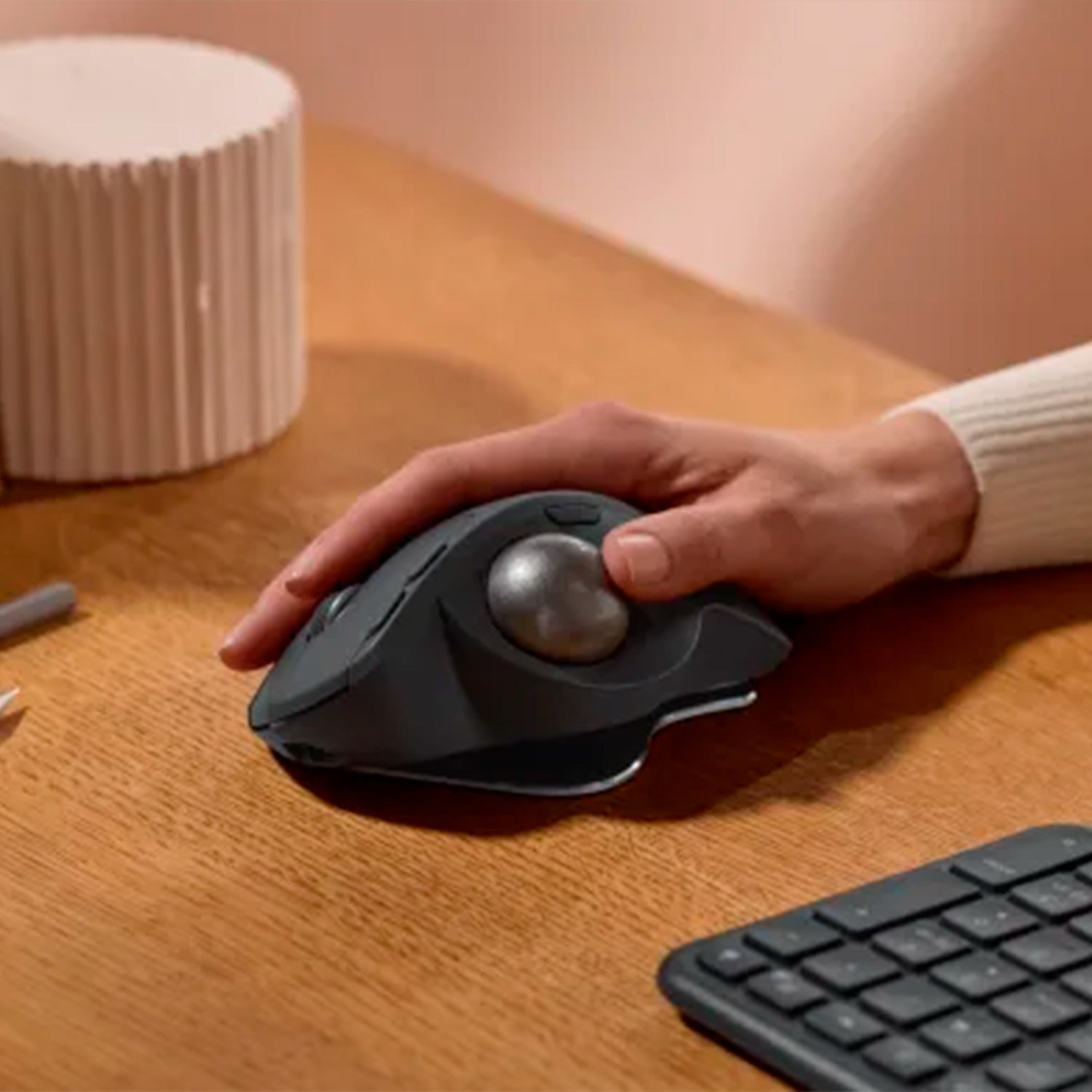 Mouse Logitech MX Ergo S, trackball, inalámbrico, Bolt + Bluetooth