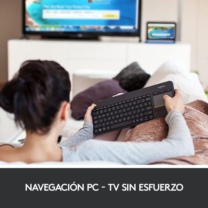 Teclado K400 Inalambrico Touchpad incluido - Achorao