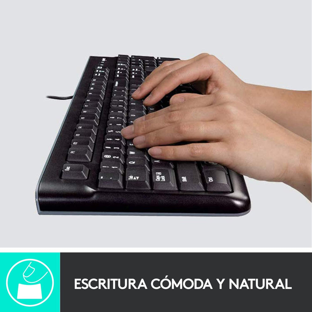 Teclado Logitech K120 Plug and Play Oficina Standard Durable - Achorao
