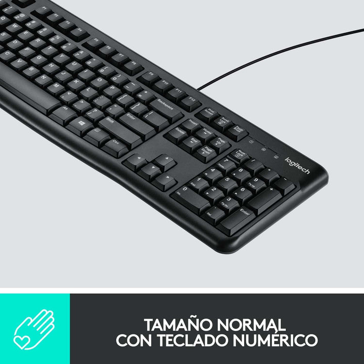 Teclado Logitech K120 Plug and Play Oficina Standard Durable - Achorao